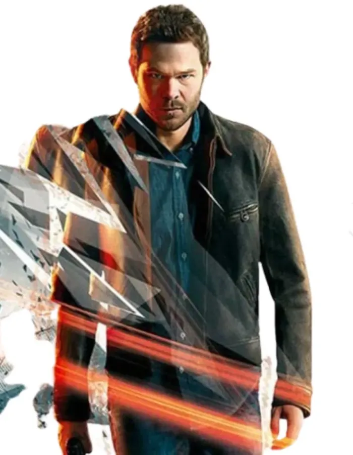Quantum Break Shawn Ashmore Black Leather Jacket Quantum Break Shawn Ashmore Black Leather Jacket