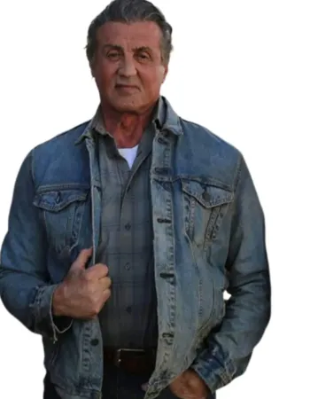 Rambo Last Blood Sylvester Stallone (John Rambo) Blue Leather Jacket
