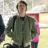 Ragnarok Jonas Strand Gravli (Laurits) Green Satin Bomber Jacket