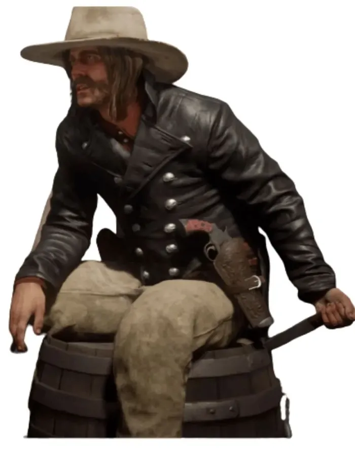 Red Dead Redemption 2 Peter Blomquist (Micah Bell) Leather Jacket