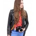 Snowden Shailene Woodley (Lindsay Mills) Black Leather Jacket