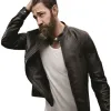 Tom Clancy's Jack Ryan John Krasinski (Jack Ryan) Black Leather Jacket