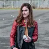 Derry Girls Judith Roddy (Ms De Brun) Biker Leather Jacket