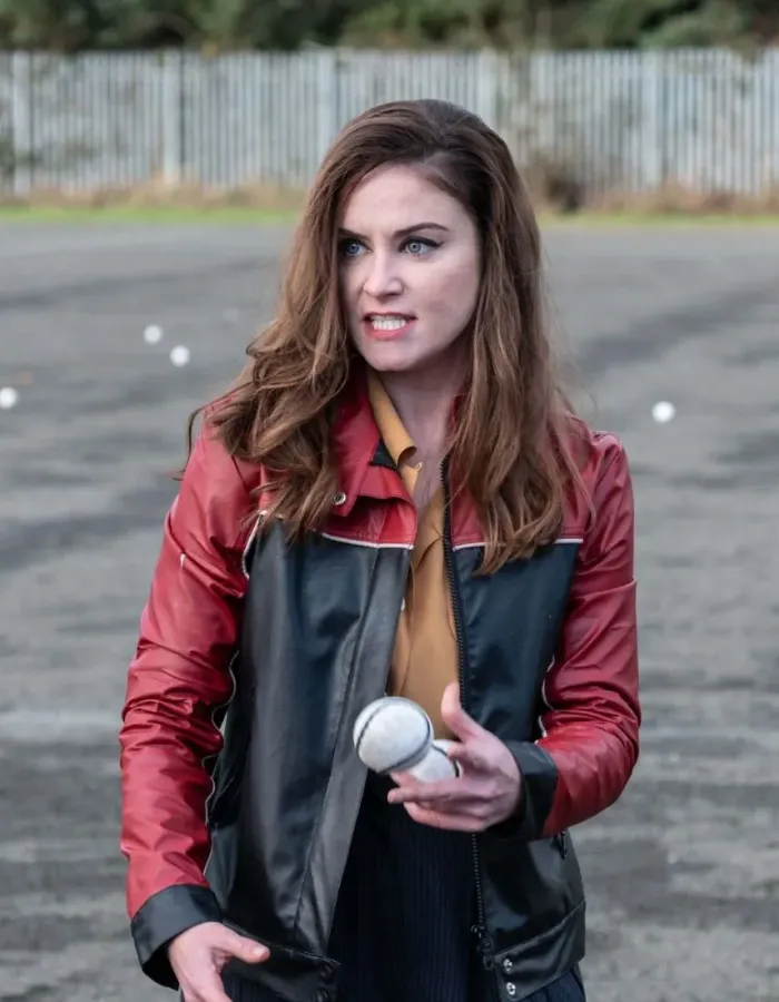 Derry Girls Judith Roddy (Ms De Brun) Biker Leather Jacket
