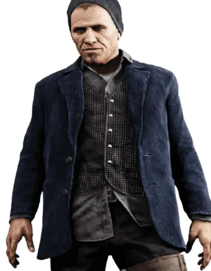 Watch Dogs Daniel Kash (Damien Brenks) Blue Suede Leather Jacket