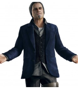 Watch Dogs Daniel Kash (Damien Brenks) Blue Suede Leather Jacket