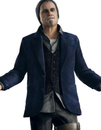 Watch Dogs Daniel Kash (Damien Brenks) Blue Suede Leather Jacket