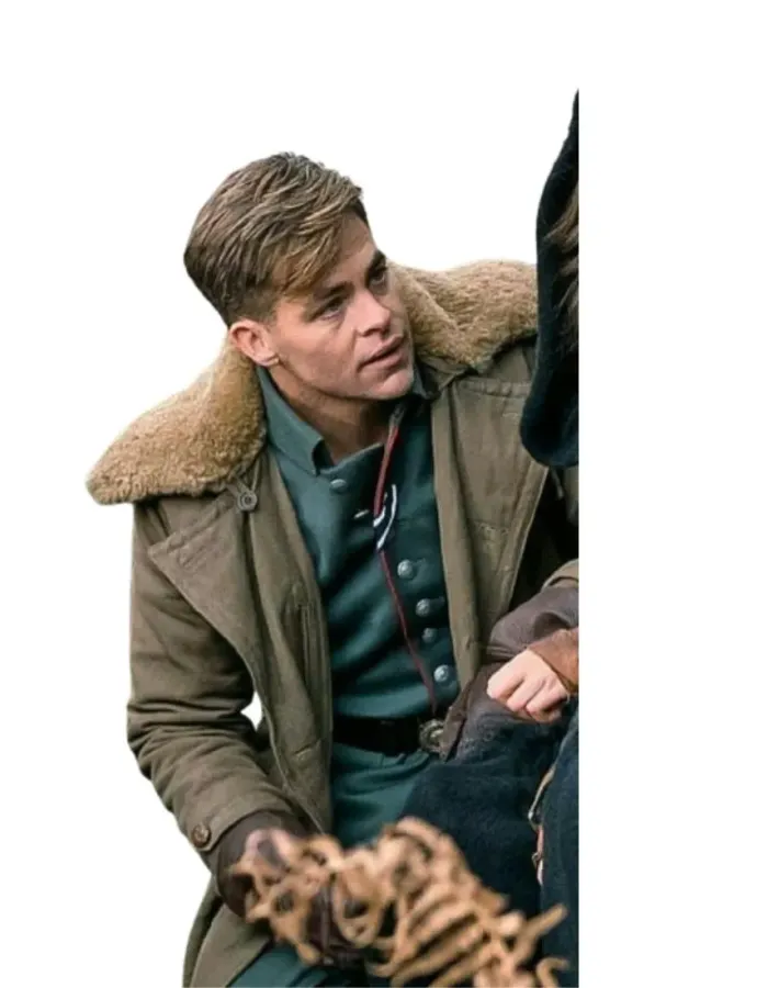 Wonder Woman Chris Pine (Steve Trevor) Cotton Coat