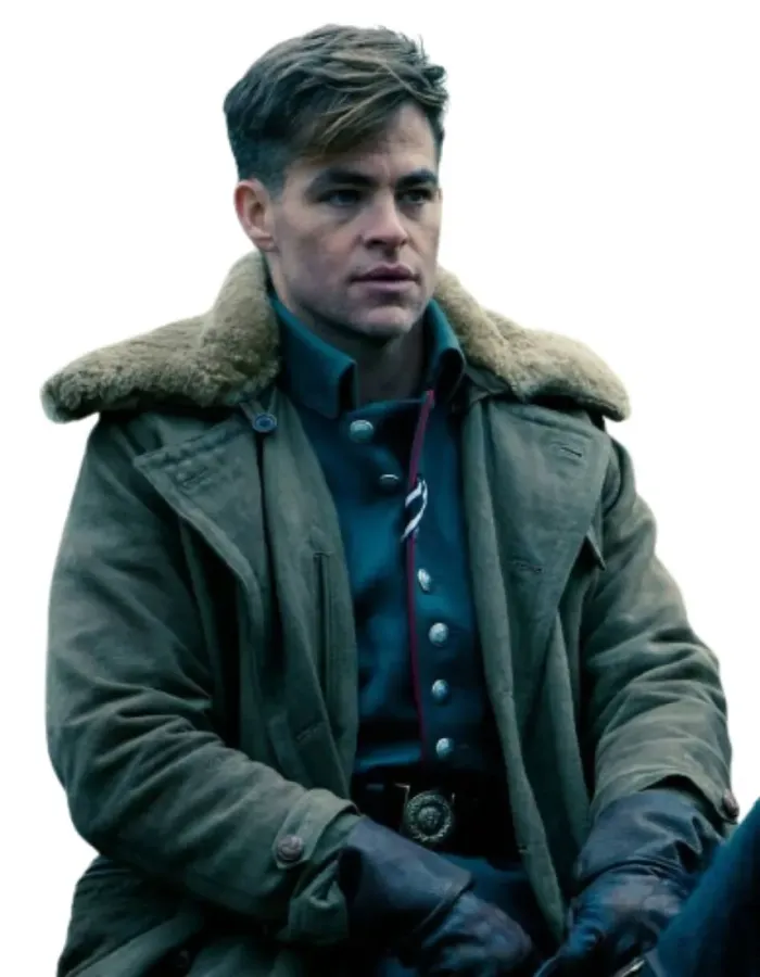 Wonder Woman Chris Pine (Steve Trevor) Cotton Coat