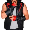 Mirror’s Edge Icarus Black Leather Hoodie Vest