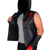Mirror’s Edge Icarus Black Leather Hoodie Vest Mirror’s Edge Icarus Black Leather Hoodie Vest