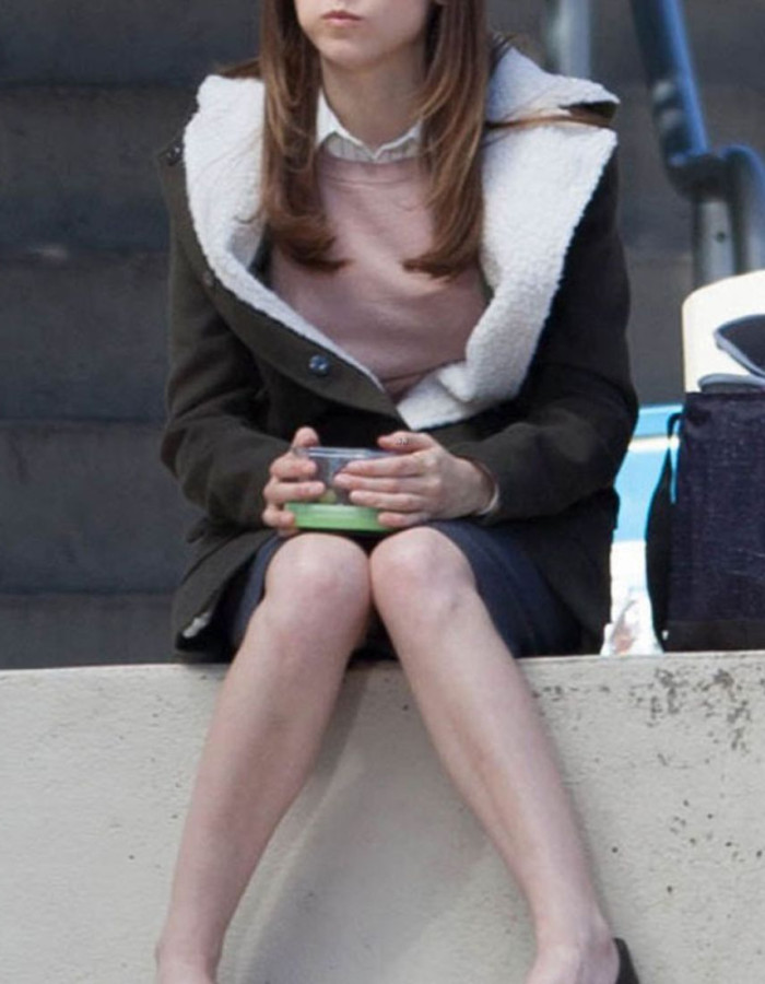 The Accountant Anna Kendrick (Dana Cummings) Shearling Wool Coat