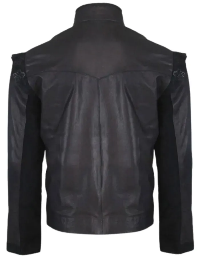 Three Musketeers Luke Evans (Aramis) Black Leather Coat