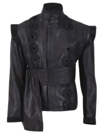 Three Musketeers Luke Evans (Aramis) Black Leather Coat