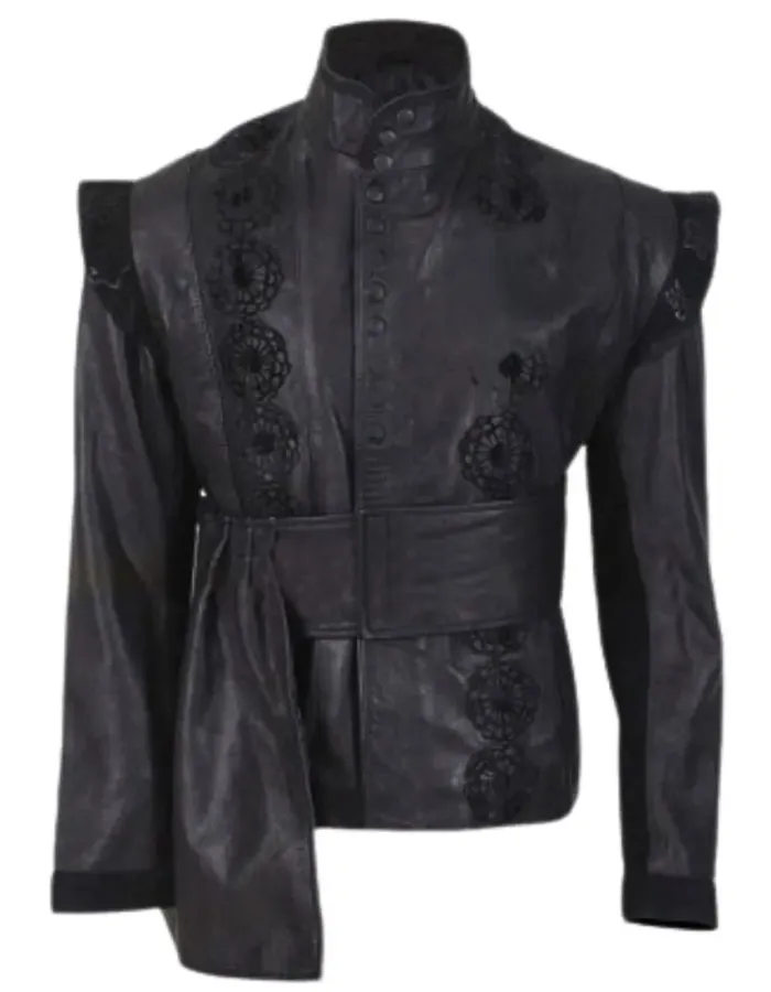 Three Musketeers Luke Evans (Aramis) Black Leather Coat