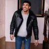 12 Dates of Christmas Chad Savage Black Leather Jacket