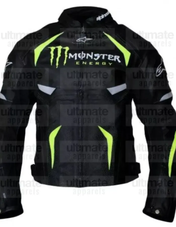 Alpinestars Scream Monster Energy Leather Jacket With Patches