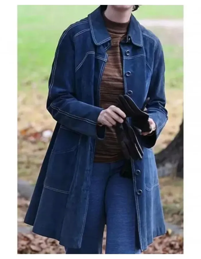 Armageddon Time Anne Hathaway (Esther Graff) blue Denim Coat