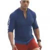 Baywatch Dwayne Johnson (Mitch Buchannon) Blue Fleece Jacket
