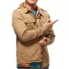 Big Bang Theory Johnny Galecki (Leonard Hofstadter) Brown Cotton Jacket