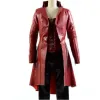Captain America Civil War Elizabeth Olsen (Scarlet Witch) Leather Coat
