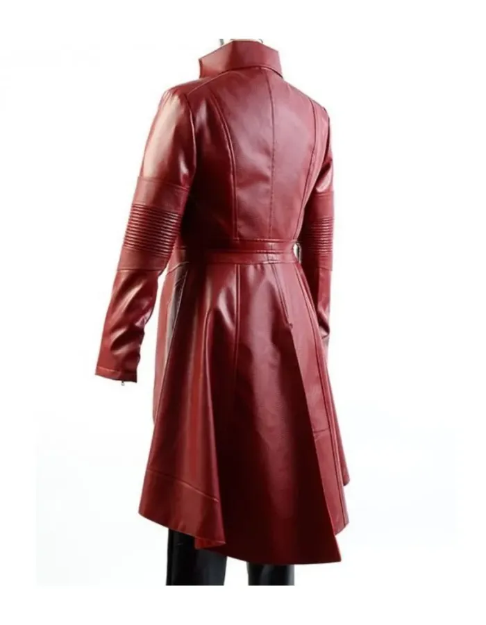 Captain America Civil War Elizabeth Olsen (Scarlet Witch) Leather Coat