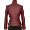 Doctor Who Freema Agyeman (Martha Jones) Maroon Leather Jacket