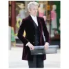 Doctor Who S9 Peter Capaldi (Twelfth Doctor) Velvet Maroon Coat