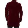 Doctor Who S9 Peter Capaldi (Twelfth Doctor) Velvet Maroon Coat