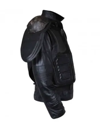 Dredd Karl Urban (Judge Dredd) Black Leather Jacket