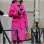 Emily in Paris Lily Collins (Emily Cooper) Pink Wool Coat