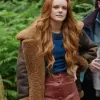 Fate The Winx Saga (Bloom Peters) Abigail Cowen leather jacket