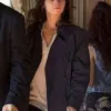 Inferno  Felicity Jones (Sienna Brooks) Blue Cotton Coat