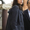 Inferno  Felicity Jones (Sienna Brooks) Blue Cotton Coat