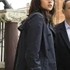 Inferno  Felicity Jones (Sienna Brooks) Blue Cotton Coat