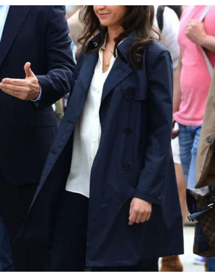 Inferno Felicity Jones (Sienna Brooks) Blue Cotton Coat Inferno Felicity Jones (Sienna Brooks) Blue Cotton Coat