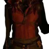 Jumanji 3 Karen Gillan (Ruby) Maroon Leather Vest