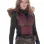 Jumanji 3 Karen Gillan (Ruby) Maroon Leather Vest