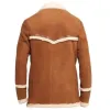 Kingsman Golden Circle Colin Firth (Harry Hart) Brown Suede Leather Coat