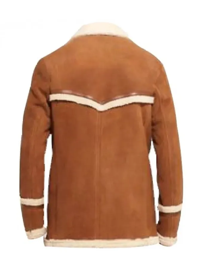 Kingsman Golden Circle Colin Firth (Harry Hart) Brown Suede Leather Coat