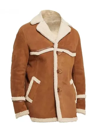 Kingsman Golden Circle Colin Firth (Harry Hart) Brown Suede Leather Coat