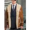 Kingsman Golden Circle Colin Firth (Harry Hart) Brown Suede Leather Coat