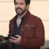Maggie (Daniel) Adam Korson Brown Suede Leather Jacket