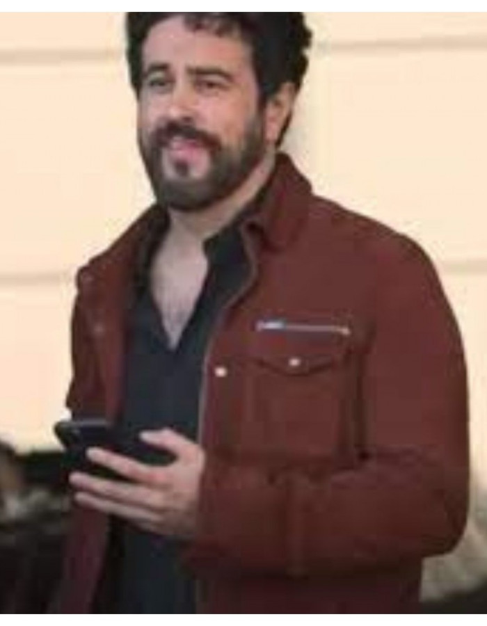 Maggie (Daniel) Adam Korson Brown Suede Leather Jacket