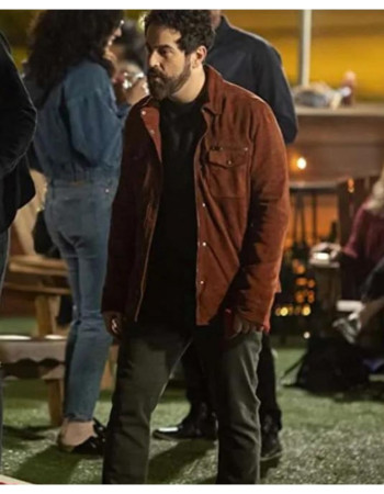 Maggie (Daniel) Adam Korson Brown Suede Leather Jacket