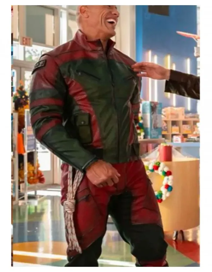 Red One (Callum Drift) Dwayne Johnson Leather Jacket