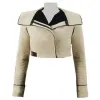 Solo a Star Wars Story Emilia Clarke (Qira) Cropped Leather Jacket