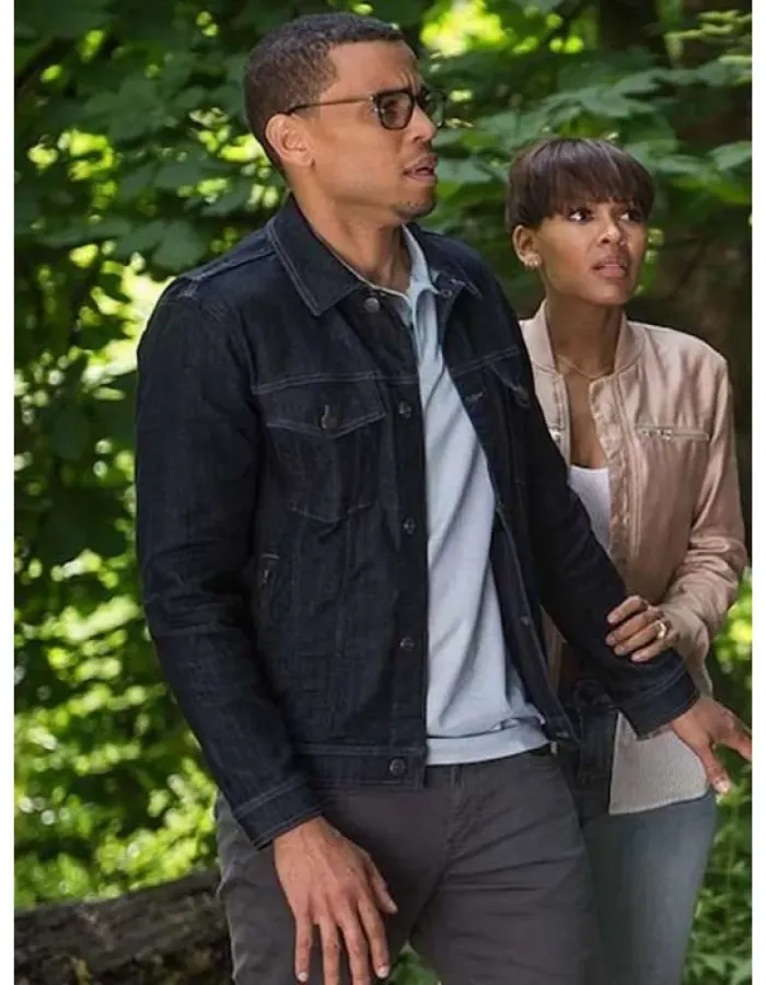 The Intruder Michael Ealy (Scott) Black Denim Jacket