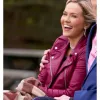 Chesapeake Shores S3 (Bree O'brien) Emilie Ullerup Pink Leather Jacket