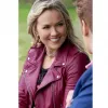 Chesapeake Shores S3 (Bree O'brien) Emilie Ullerup Pink Leather Jacket